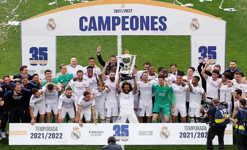 Real Madrid là đội vô địch La Liga gần nhất